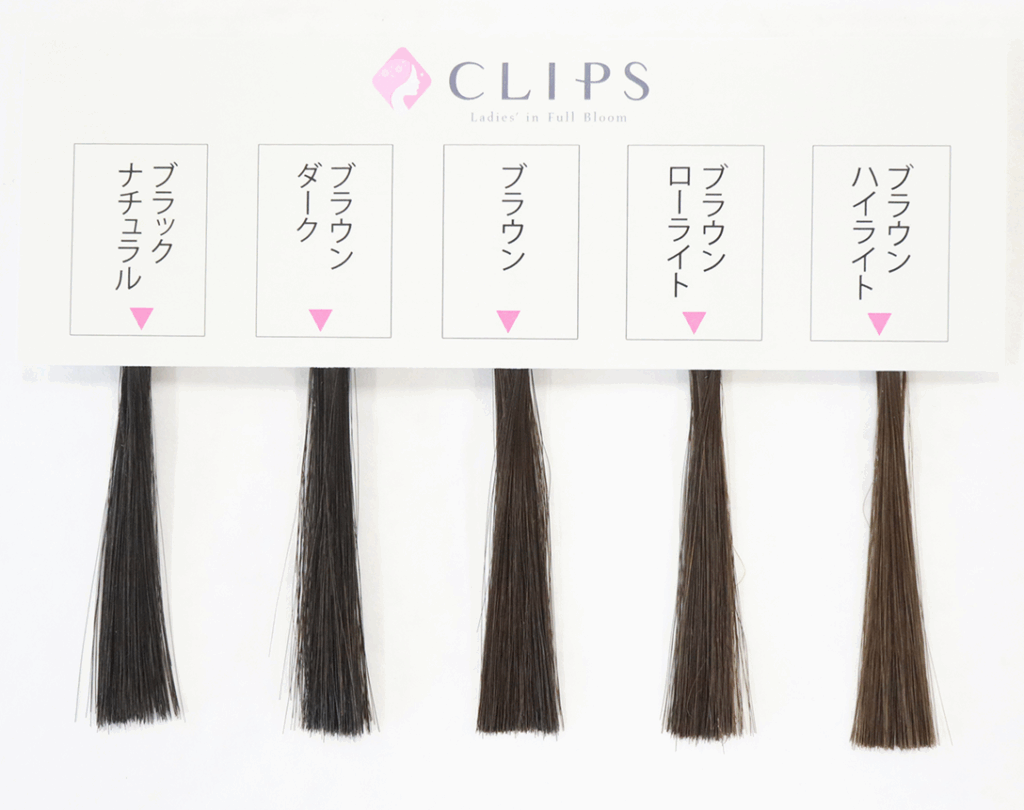 CLIPSウィッグカラーチャート